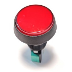 przełącznik przycisk. 45mm HG1 SPST-NO, OFF-(ON) czerwony