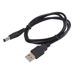 kabel USB.A wtyk - DC 5,5/2,1mm wtyk  1,5m