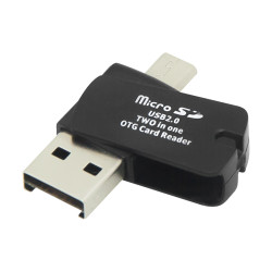 czytnik kart pamięci microSD miniaturowy z OTG