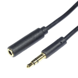 kabel Jack 3.5 wtyk - 3.5 gniazdo stereo  1,0m VITALCO JKP28