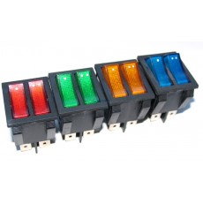 przełącznik klaw. IRS2101-1C2, SPSTx2, ON-OFF kolory