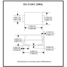SS14 dioda SCHOTTKY 1A, 40V, SMD, SMA(DO214AC)