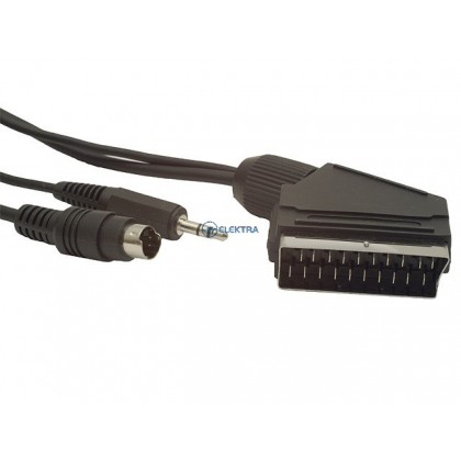 kabel SCART wtyk - SVHS wtyk - 3,5 jack wtyk  10m