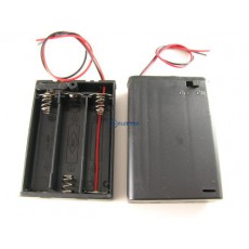 koszyk baterii R06(AA) x3szt z pokrywką i włącznikiem