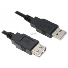 kabel USB.A wtyk - USB.A gniazdo 0,6m 